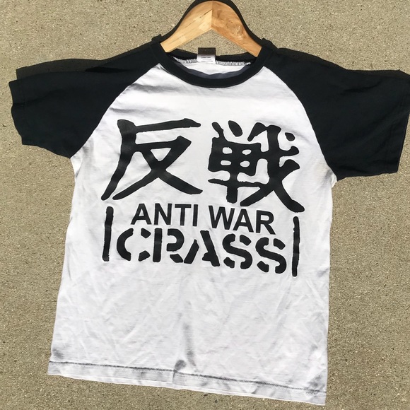 ⛔️SOLD⛔️Vintage Crass Raglan Sleeve Band Tee - Picture 3 of 5
